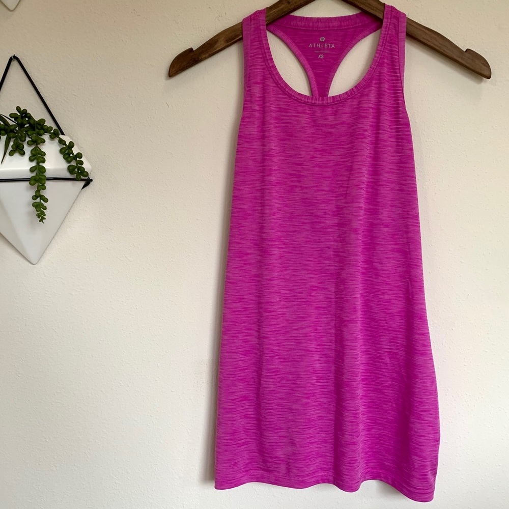 Athleta Magenta Athletic Racerback Tank
